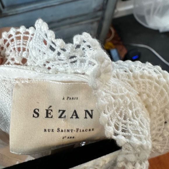 Sezane Bianca Blouse in Ecru Size 40 - Picture 10 of 12